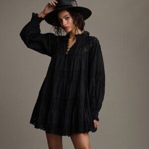 Maeve by Anthropologie long sleeve lace mini dress! XS new with tags!